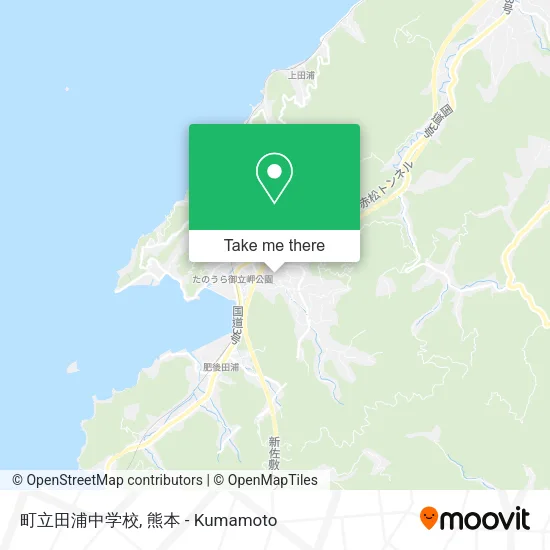 町立田浦中学校 map