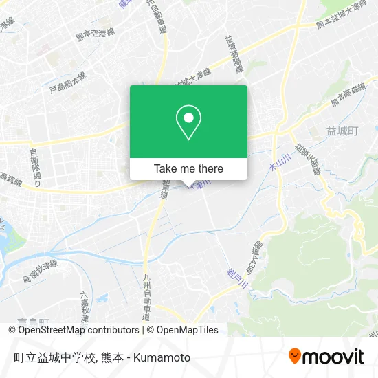 町立益城中学校 map