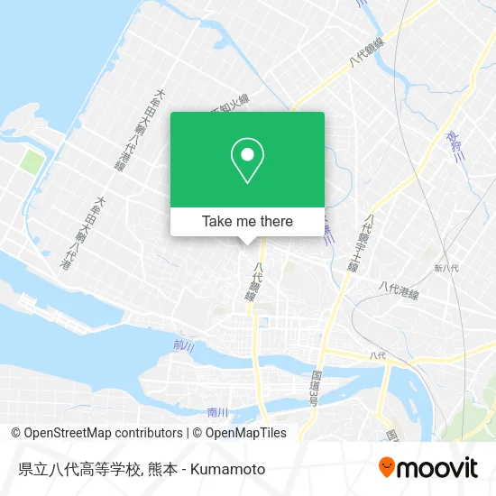 県立八代高等学校 map