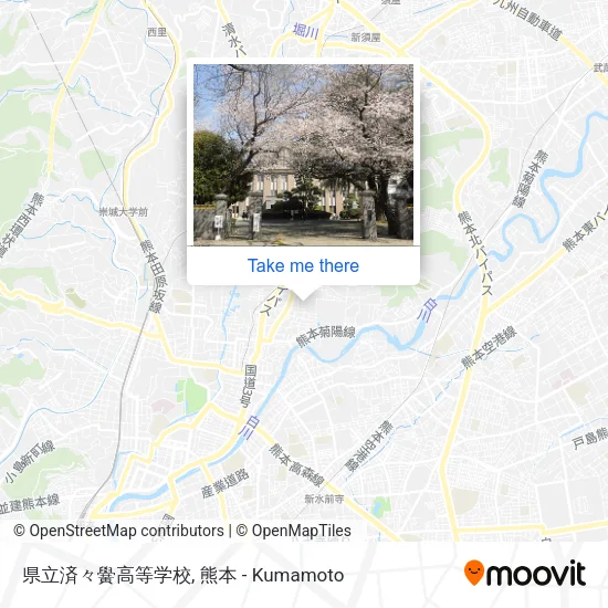 県立済々黌高等学校 map