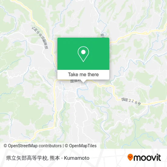 県立矢部高等学校 map