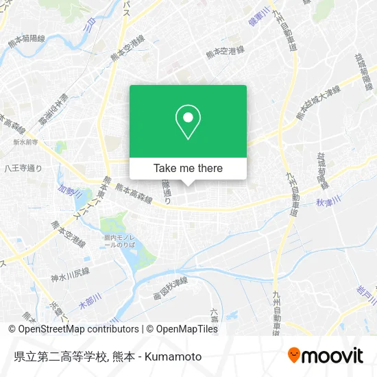 県立第二高等学校 map