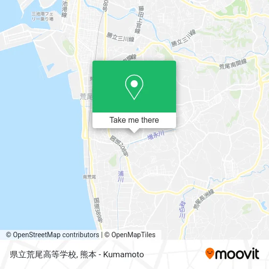 県立荒尾高等学校 map