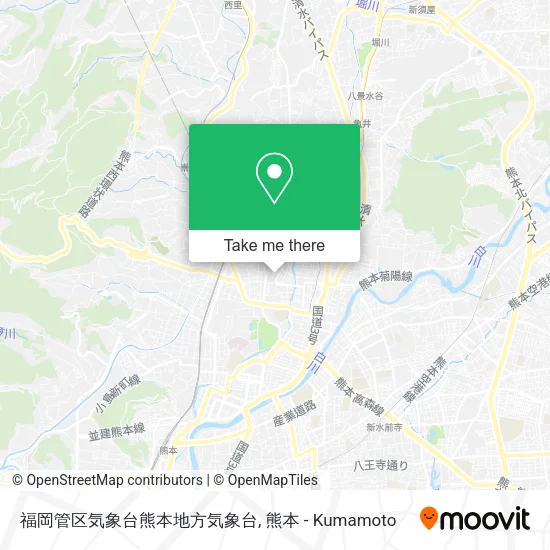 福岡管区気象台熊本地方気象台 map
