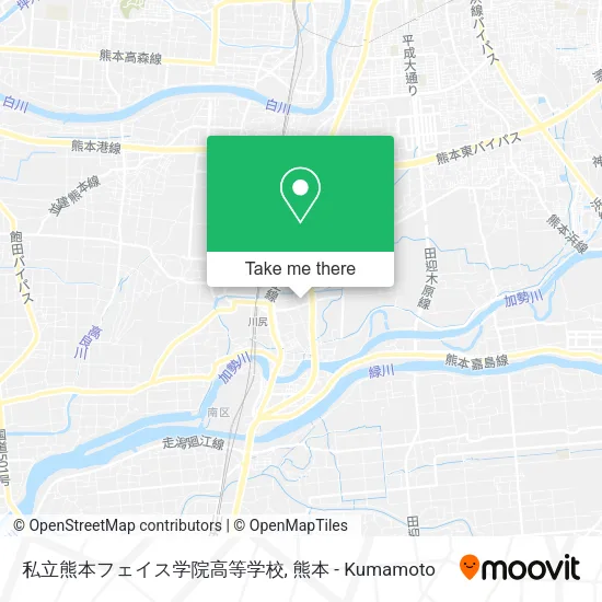 私立熊本フェイス学院高等学校 map