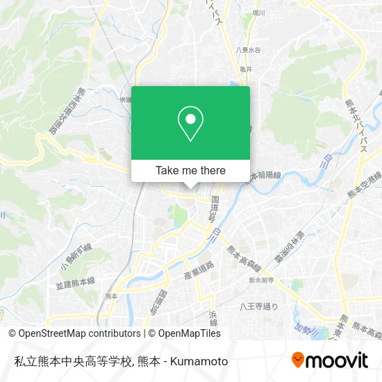 私立熊本中央高等学校 map