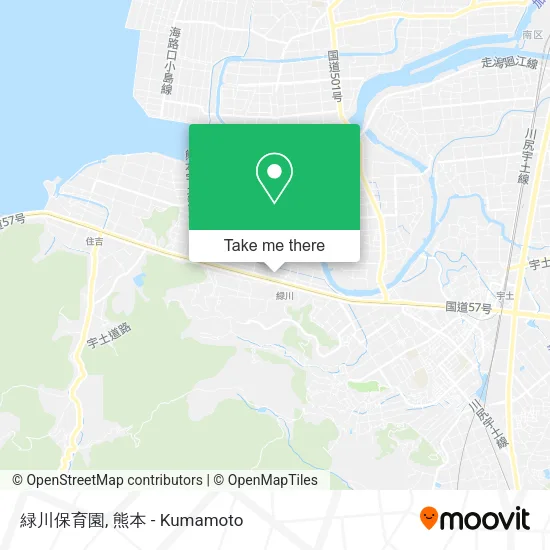緑川保育園 map