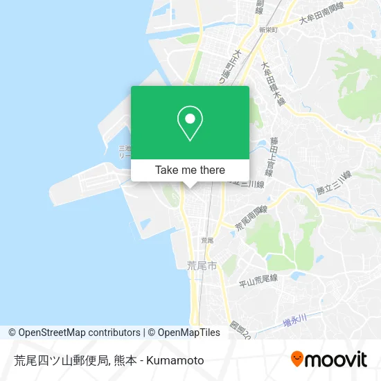 荒尾四ツ山郵便局 map