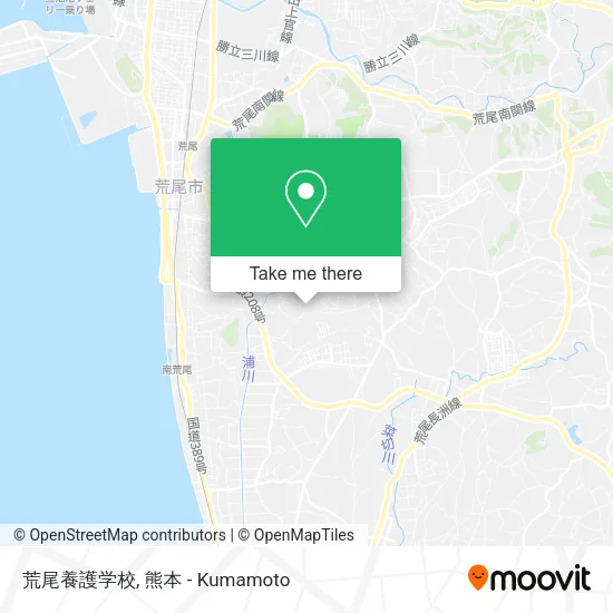 荒尾養護学校 map