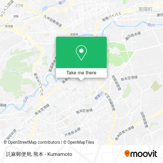 託麻郵便局 map