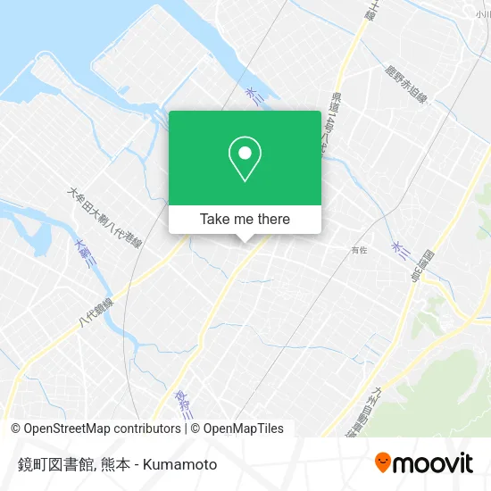 鏡町図書館 map