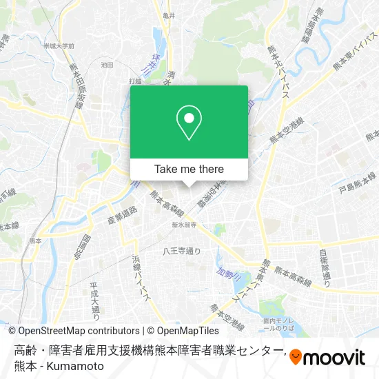 高齢・障害者雇用支援機構熊本障害者職業センター map