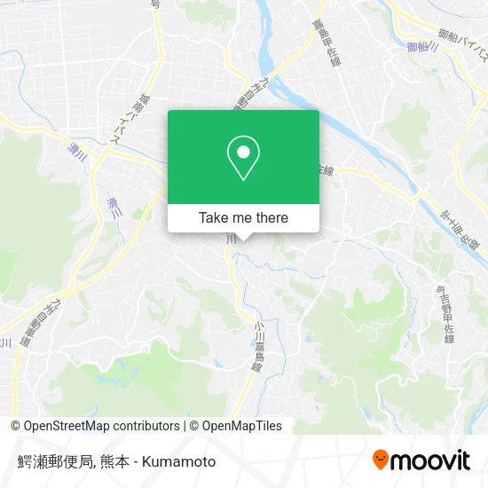 鰐瀬郵便局 map