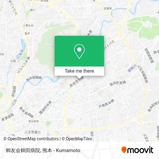 鶴友会鶴田病院 map