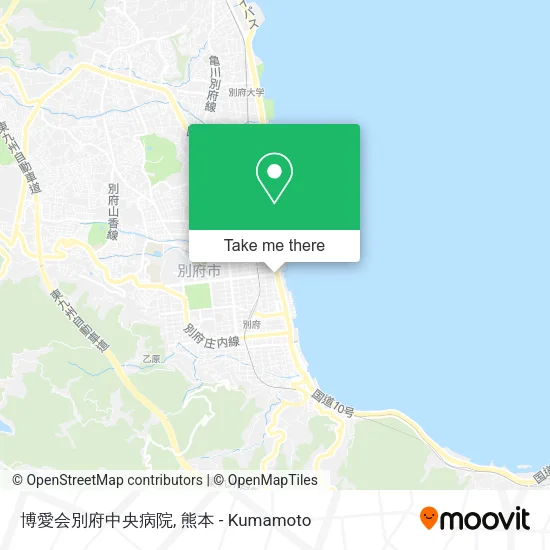 博愛会別府中央病院 map