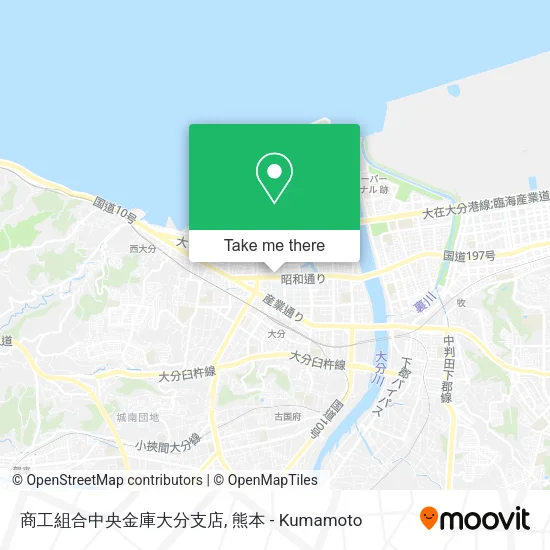 商工組合中央金庫大分支店 map