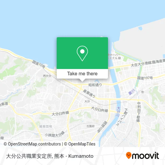 大分公共職業安定所 map