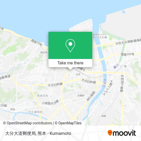 大分大道郵便局 map
