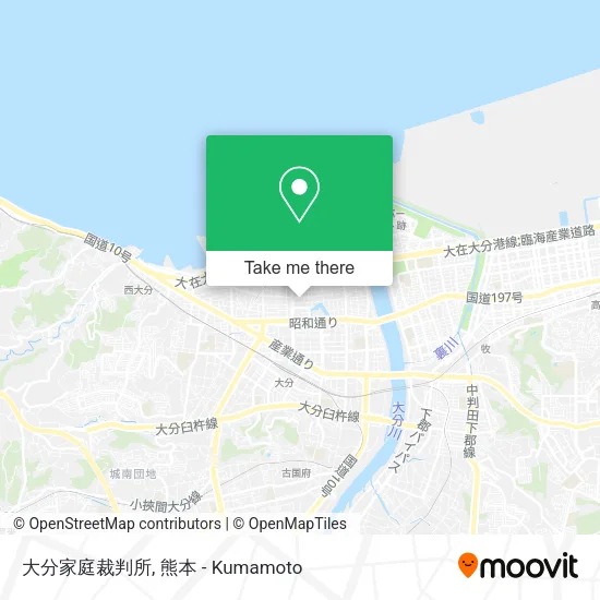 大分家庭裁判所 map
