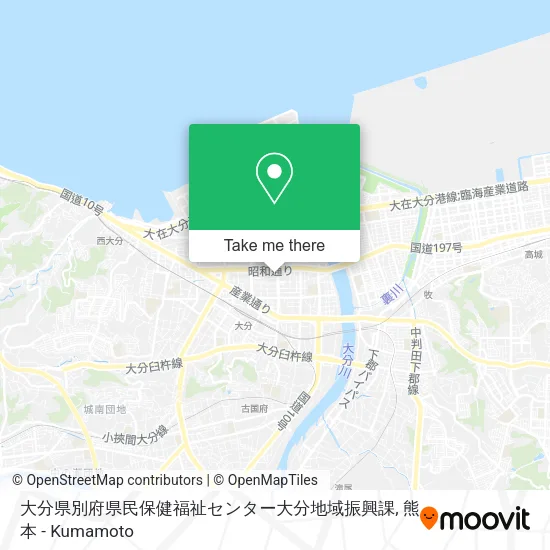 大分県別府県民保健福祉センター大分地域振興課 map