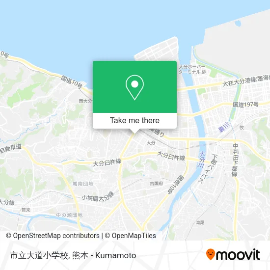 市立大道小学校 map