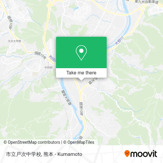 市立戸次中学校 map