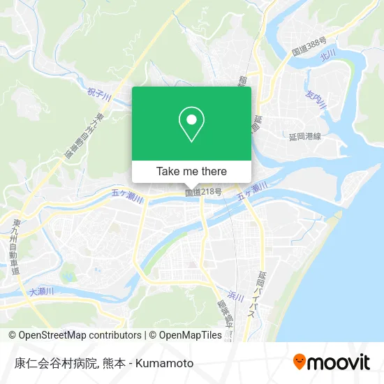 康仁会谷村病院 map