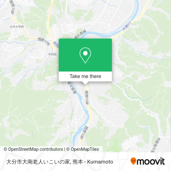大分市大南老人いこいの家 map