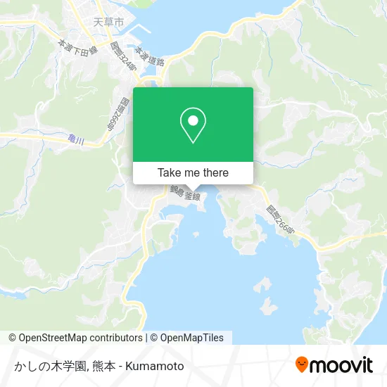 かしの木学園 map