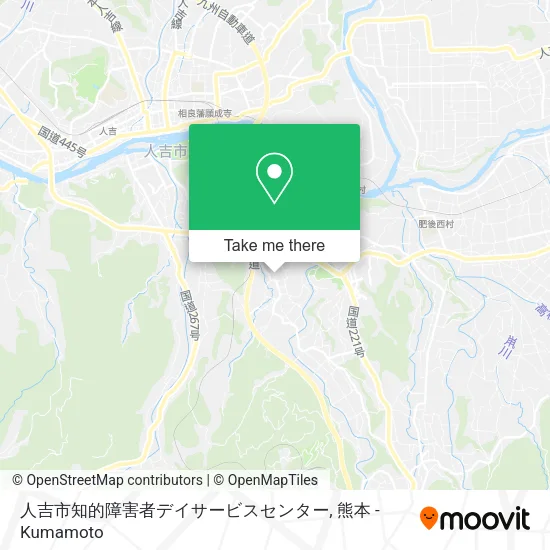 人吉市知的障害者デイサービスセンター map