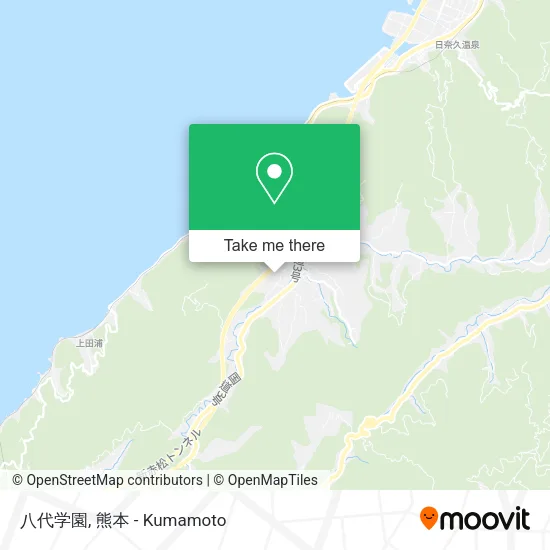 八代学園 map