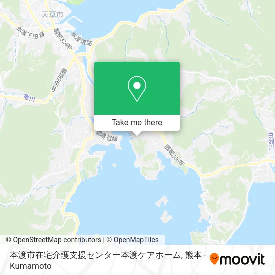 本渡市在宅介護支援センター本渡ケアホーム map