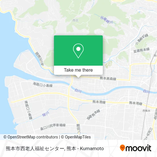 熊本市西老人福祉センター map