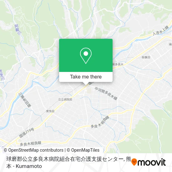 球磨郡公立多良木病院組合在宅介護支援センター map