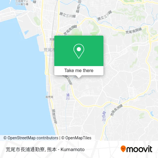 荒尾市長浦通勤寮 map