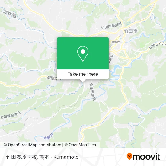 竹田養護学校 map