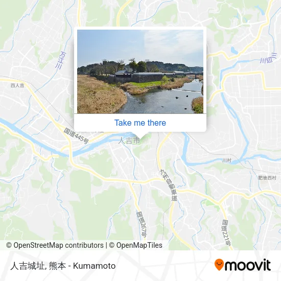 人吉城址 map