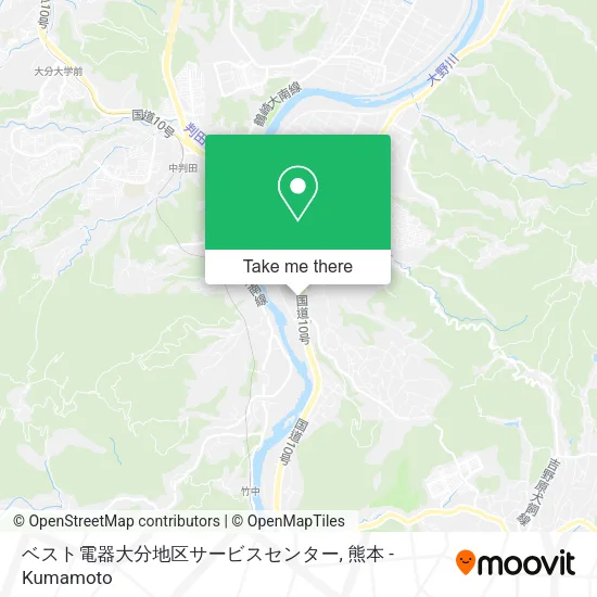 ベスト電器大分地区サービスセンター map