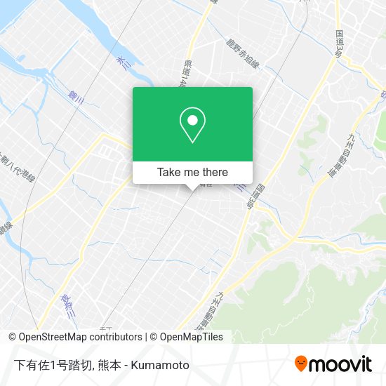 下有佐1号踏切 map