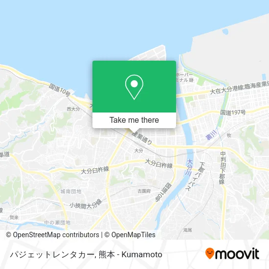Paget Rental Car map