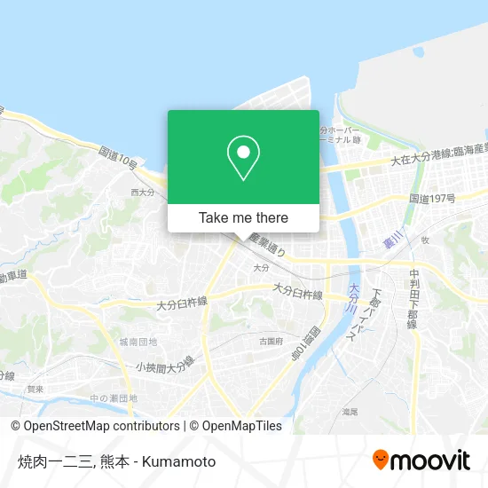 焼肉一二三 map