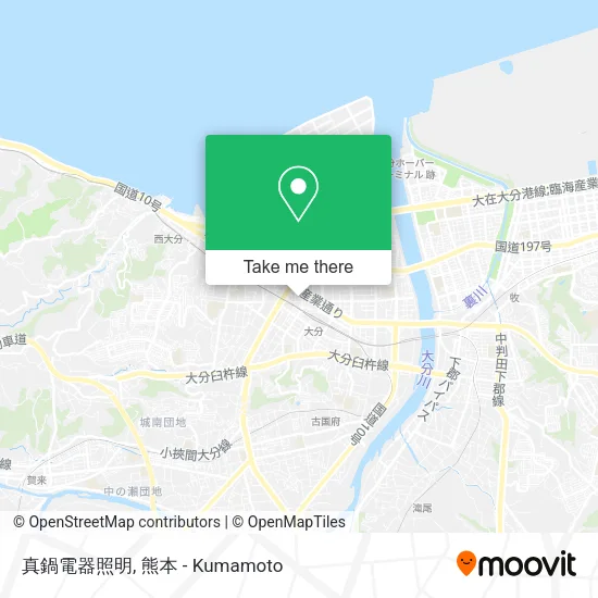 真鍋電器照明 map