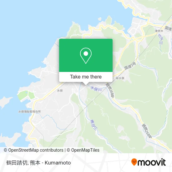 鶴田踏切 map