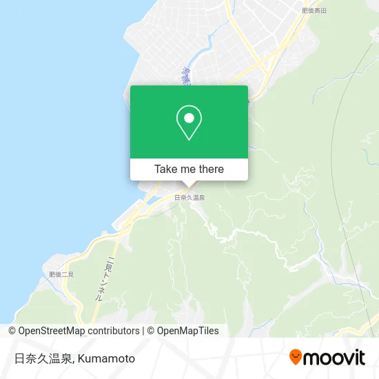 Hinagu Hot Springs map