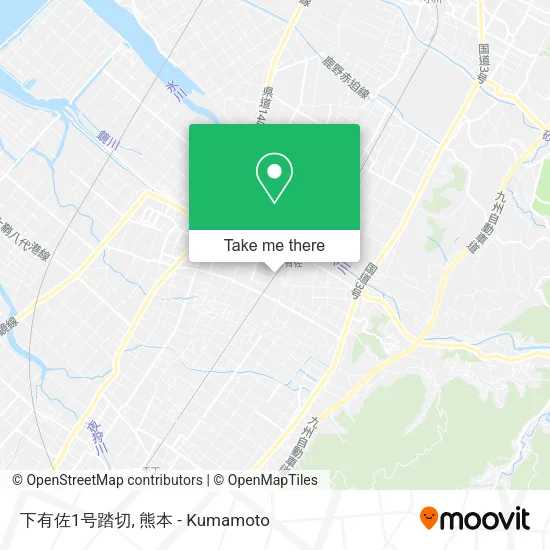 下有佐1号踏切 map