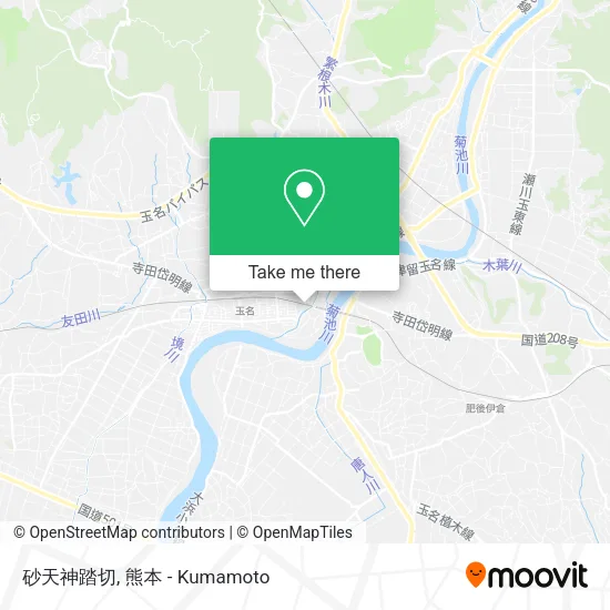 砂天神踏切 map