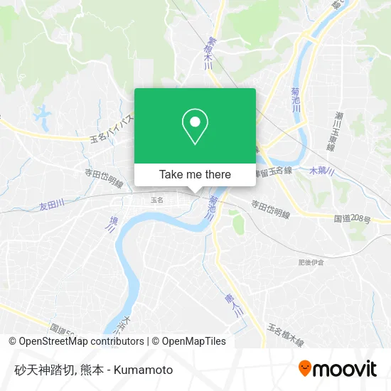 砂天神踏切 map
