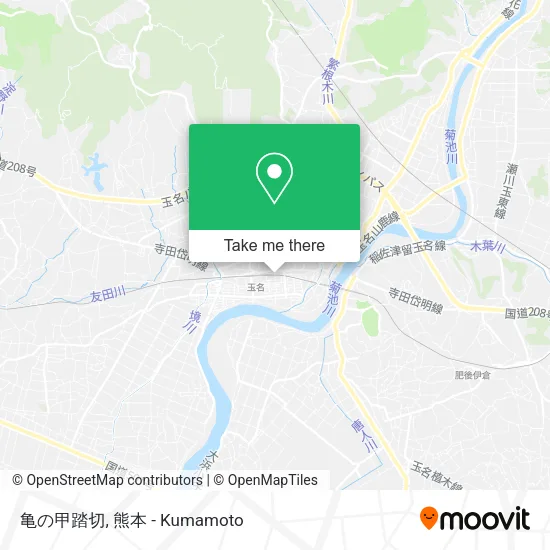 亀の甲踏切 map