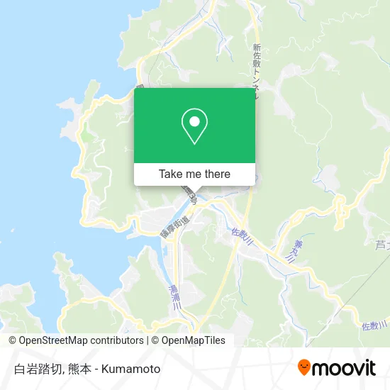 白岩踏切 map