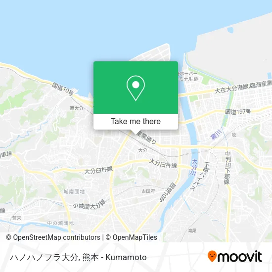 ハノハノフラ大分 map